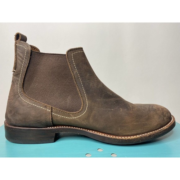 Adelante Chelsea Boots Brown Leather Slip On Ankle Low Women's 11 - Picture 2 of 13